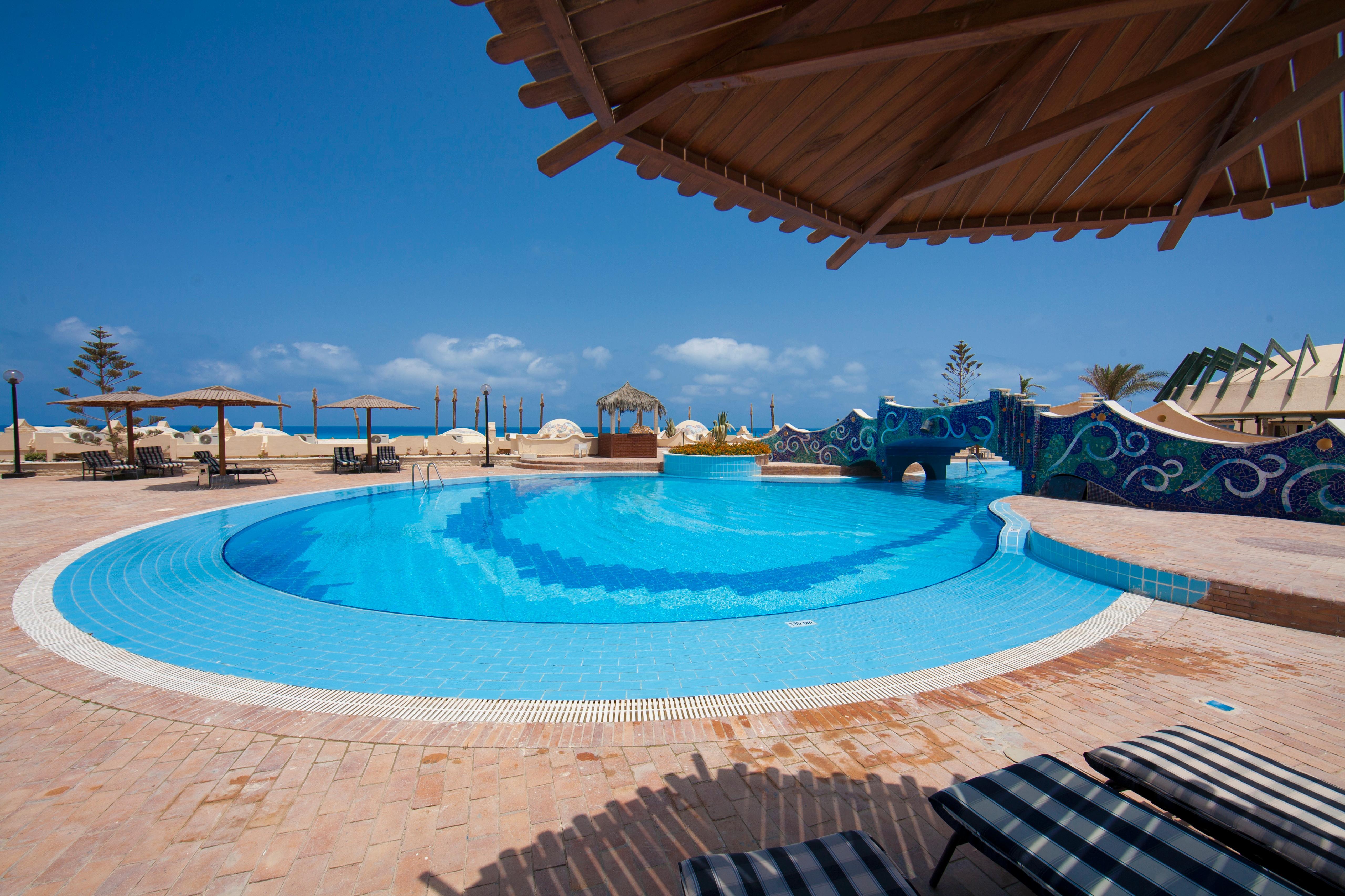 Borg El Arab Beach Resort Екстер'єр фото The swimming pool at the Dead Sea Spa Magdala